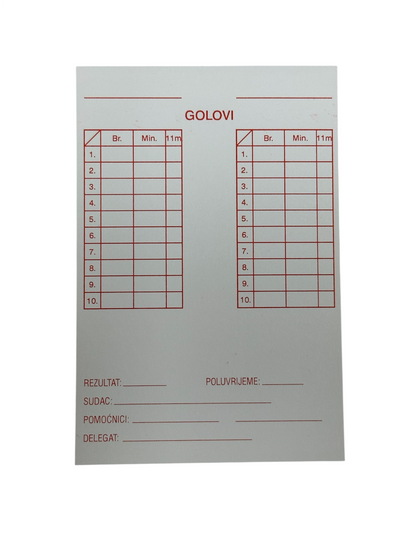 Sudački kartoni za bilješke