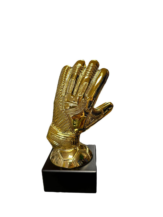 Statua Golmanska rukavica zlatna